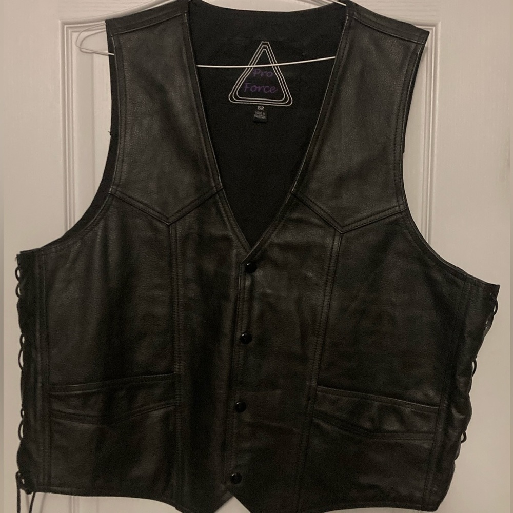 Biker Leather Vest